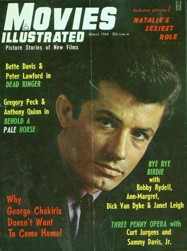 MOVIES ILLUSTRATED magazine side cover March 1964